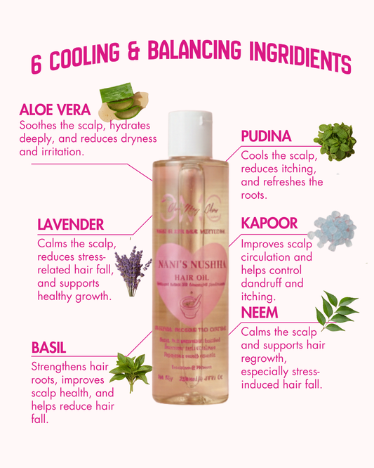 Oh My Glow – Nani’s Nuskha Hair Oil (Infused with 20 Jadibootis)