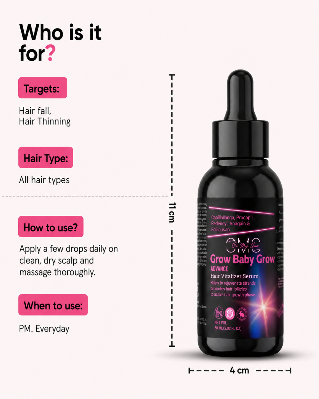 Grow Baby Grow – Advanced Hair Growth Vitalizer (60ml)