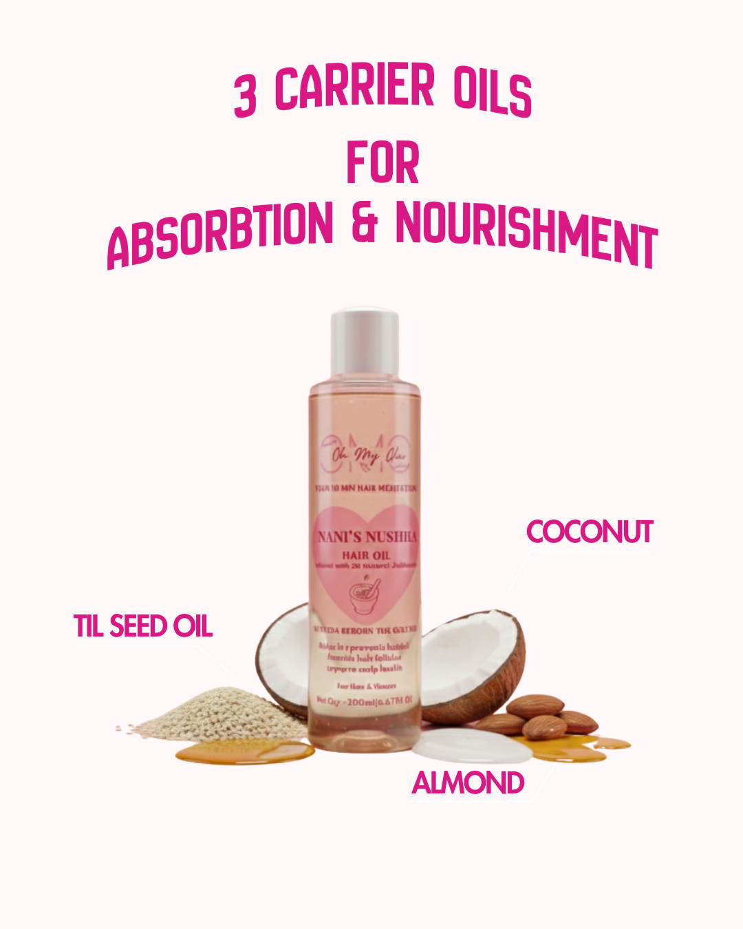 Oh My Glow – Nani’s Nuskha Hair Oil (Infused with 20 Jadibootis)
